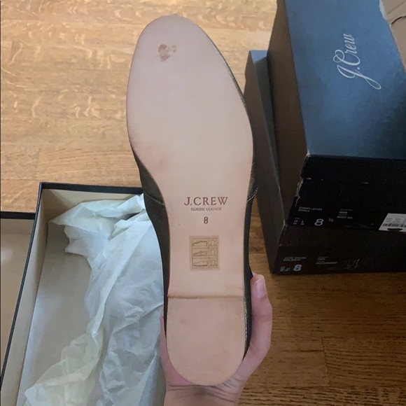J. Crew size 8 metallic loafers - Picture 3 of 4
